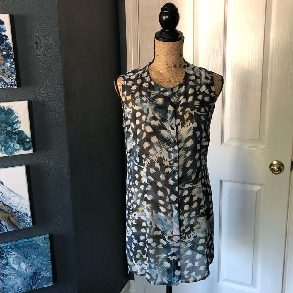 Cabi Sheer Tunic With Abstract Print - image 2